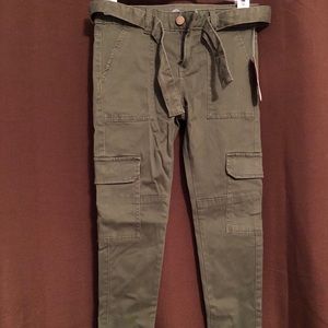 Wondernation army green cargo pants